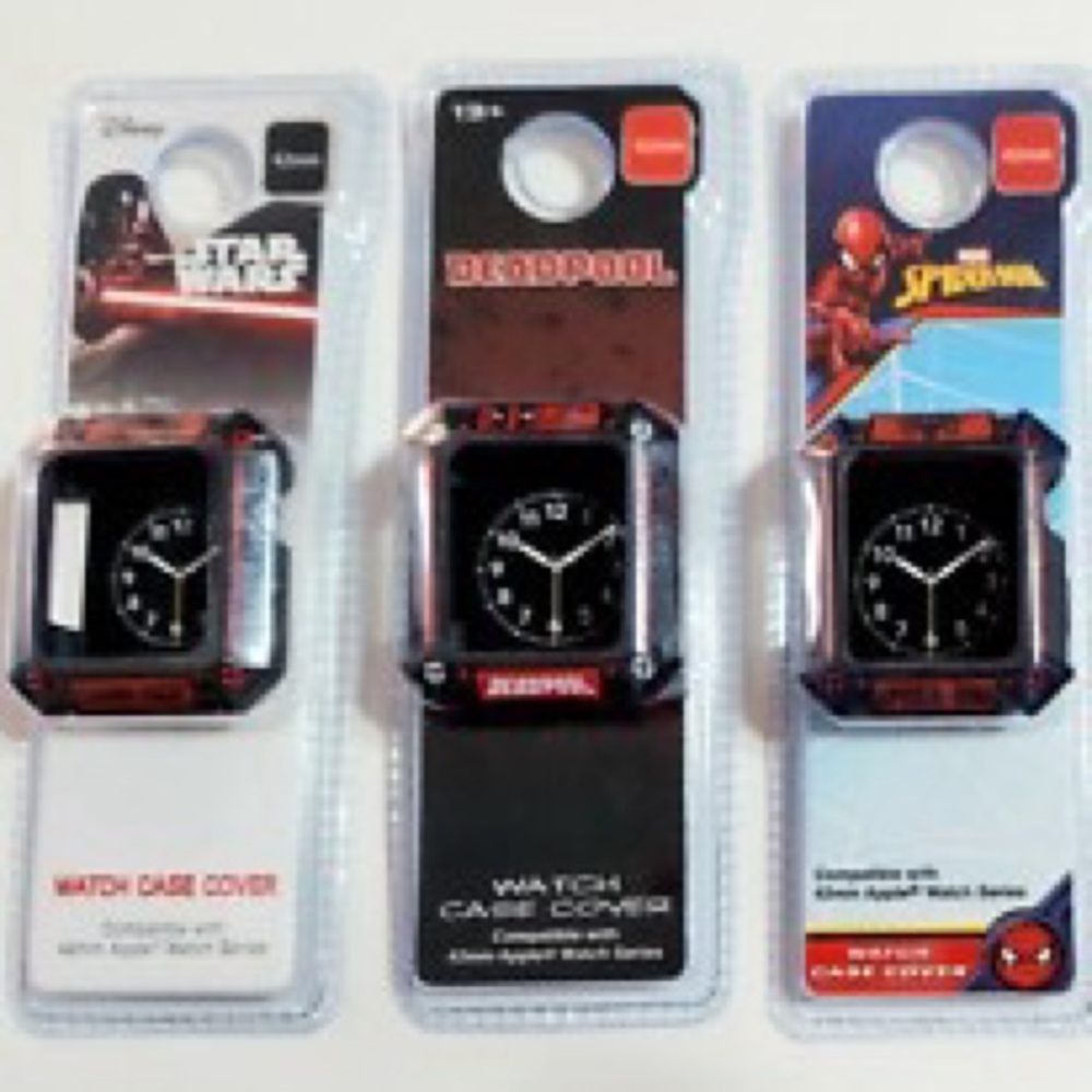 Marvel Smartwatch BumperCover 3PcsSET StarWars DarkSide/Spider-Man/Deadpool 42mm
